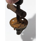 Antique Bronze Door Knob Latch Set 19th Century Hardware