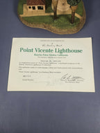 Vintage The Danbury Mint 1993 POINT VICENTE LIGHTHOUSE Sculpture