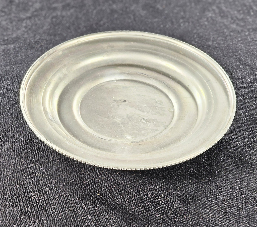 MCM Vintage BW Buenilum Hand Forged Hammered Aluminum Plate 6 1/2" Collectible