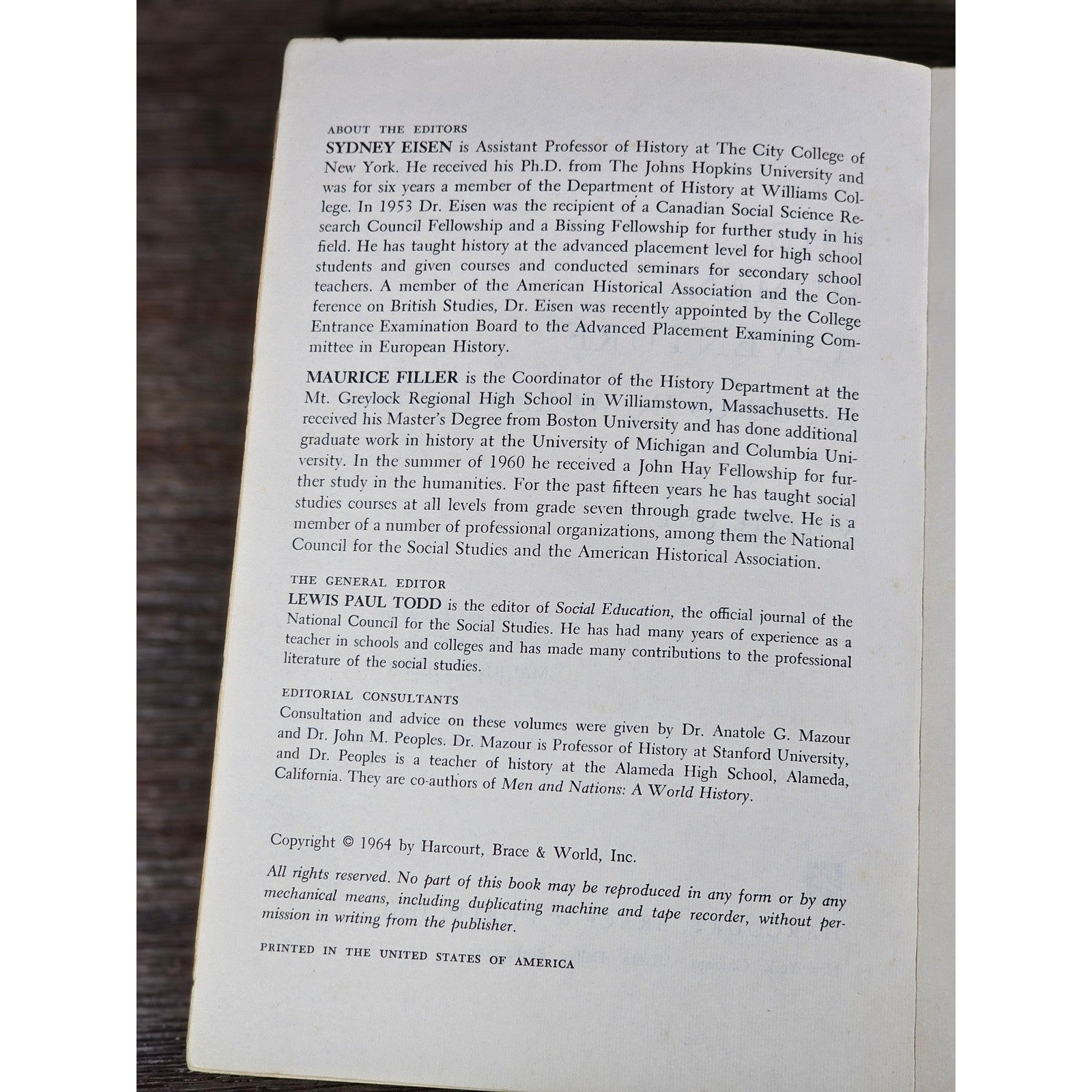 Vintage World History Books Set – The Human Adventure Volumes One & Two (1964)