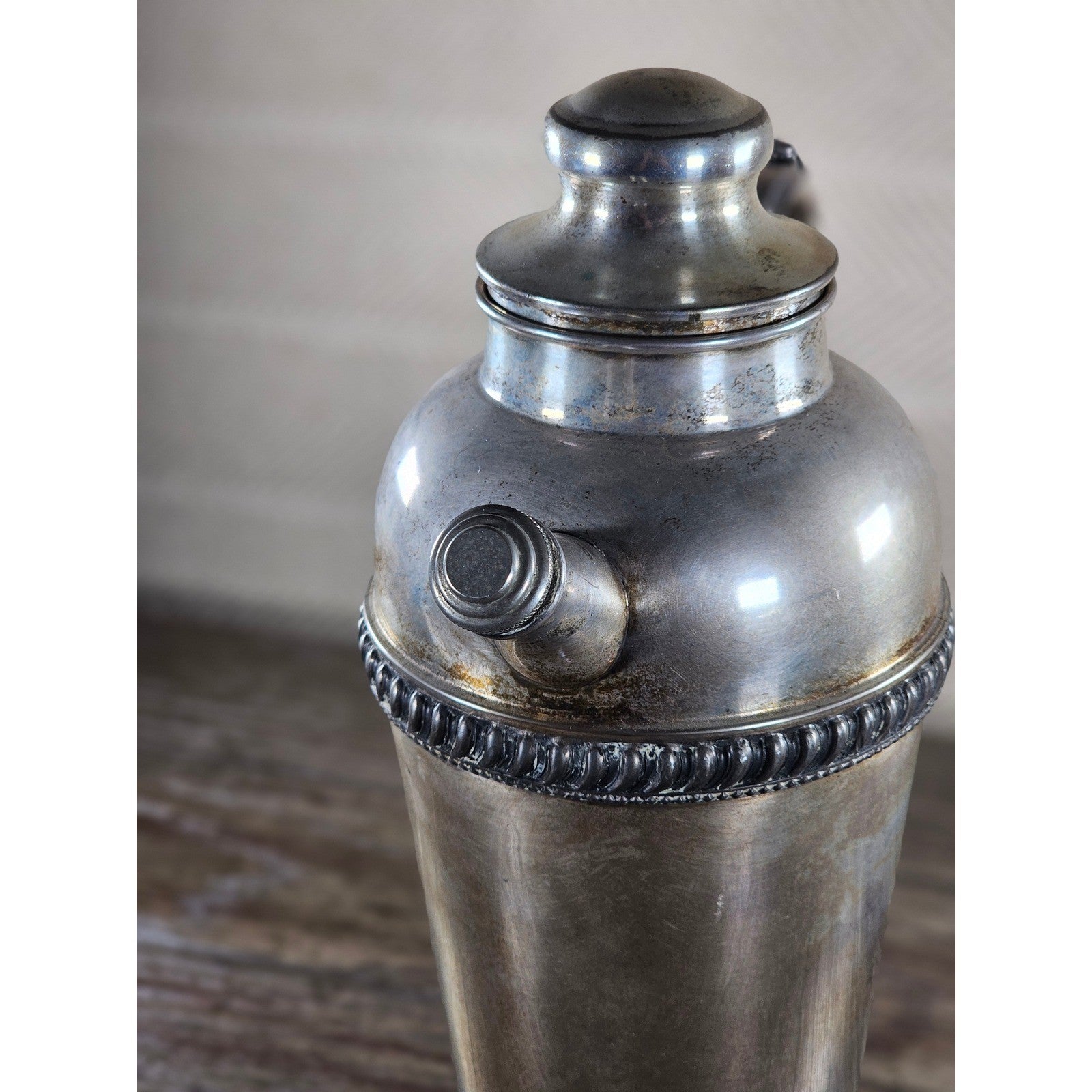 Vintage Silverplate Coffee Pot 12" Tall Ornate Handle Spout