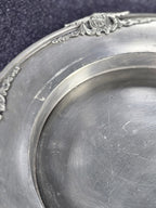 Vintage Finstain Les Potstainiers Hutois Collectible Pewter Plate 12" With Ornat