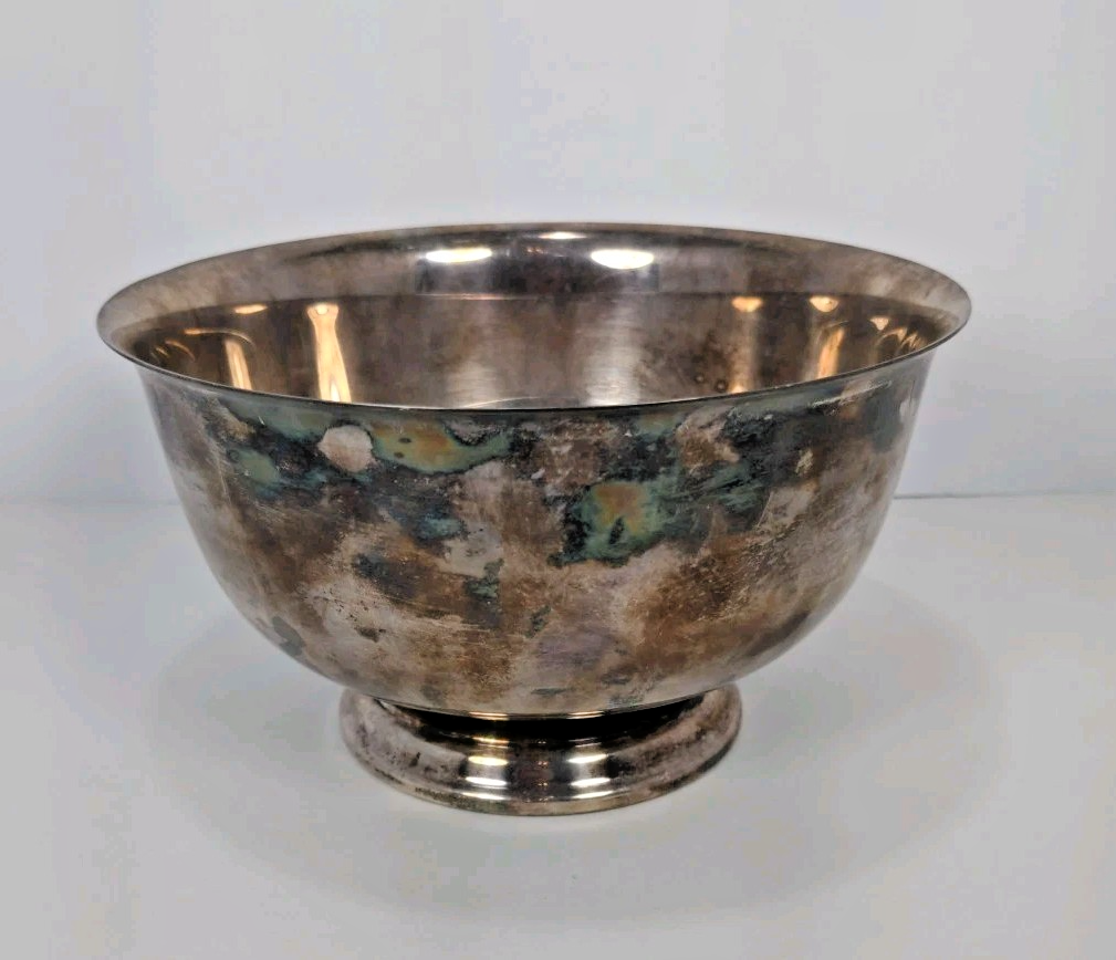 Vintage Webster Wilcox International Silver Co Silver-Plated Oval Bowl 4″×7″