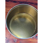 Vintage Classic Car Cookie Tin Empty Round Metal Motorcars from the Classic Era