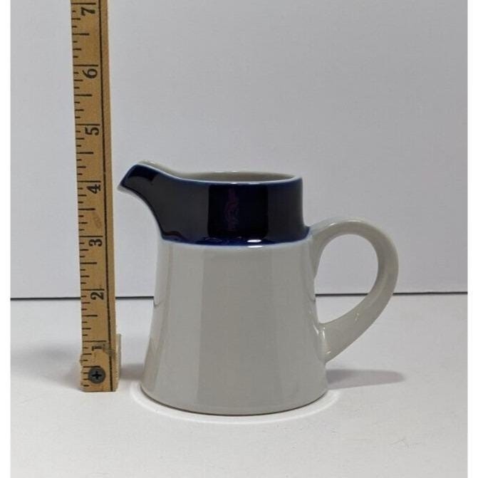 Noritake Primastone Fjord Creamer Blue Vintage Stoneware