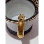 Vintage German Demitasse Cup Gold Plated Floral Eger Co
