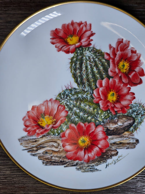 Franklin Mint Sierra Club Wildflowers of the Southwest Bavarian Plate 7.75"