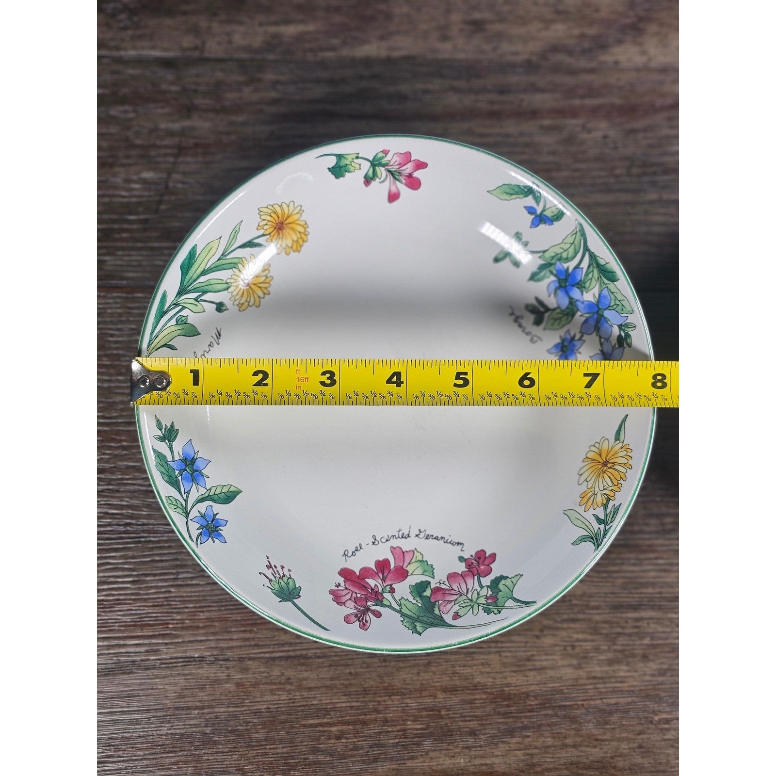 Vintage Majesticware Geranium Floral Bowls Set of 2 Sue Zipkin 8 Inch