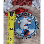 Coca-Cola 1998  Polar Bear Ornament Trim-A-Tree Metal
