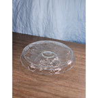 Vintage Pressed Glass Reversible Food Display Stand with Dip Bowl 11"
