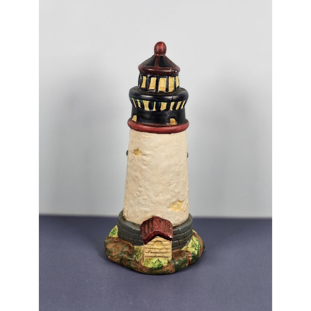 KS Collection Lighthouse Figurine Blue Brick Base Coastal Decor