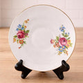 Vintage Clare Bone China Saucer Floral Gold Rim England 5.5