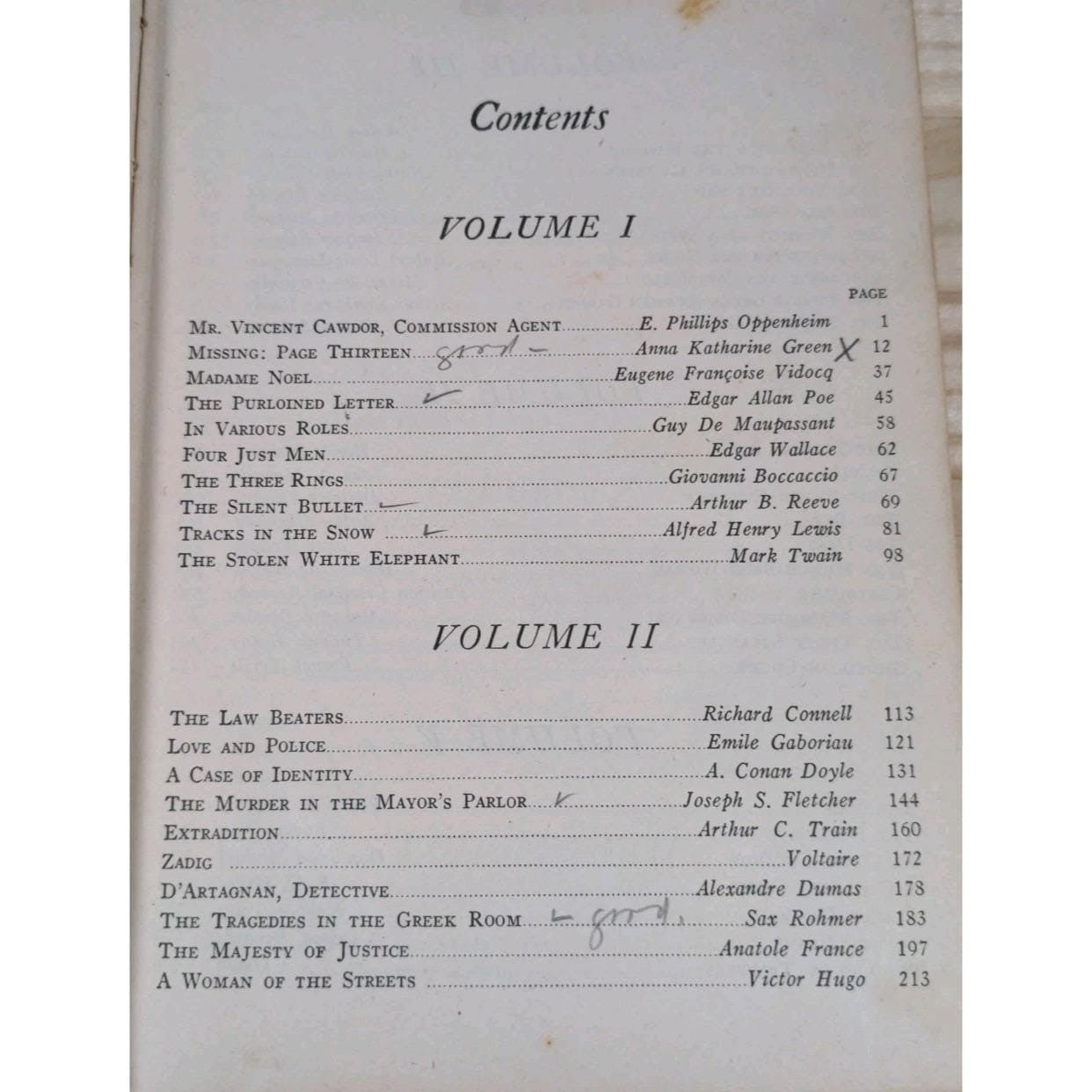 Vintage 1928 Worlds Great Detective Stories One Volume Edition Walter J Black
