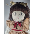 Vintage 17" Handmade Cotton Girl Doll
