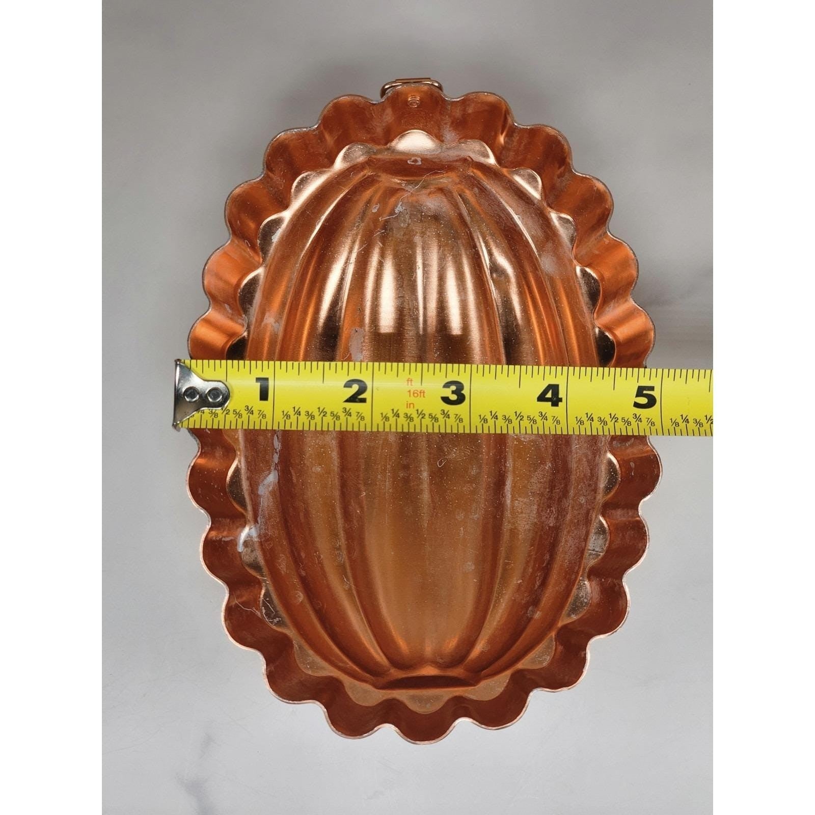 Vintage Copper Aluminum Melon Jello Mold with Hanger Kitchen Wall Decor