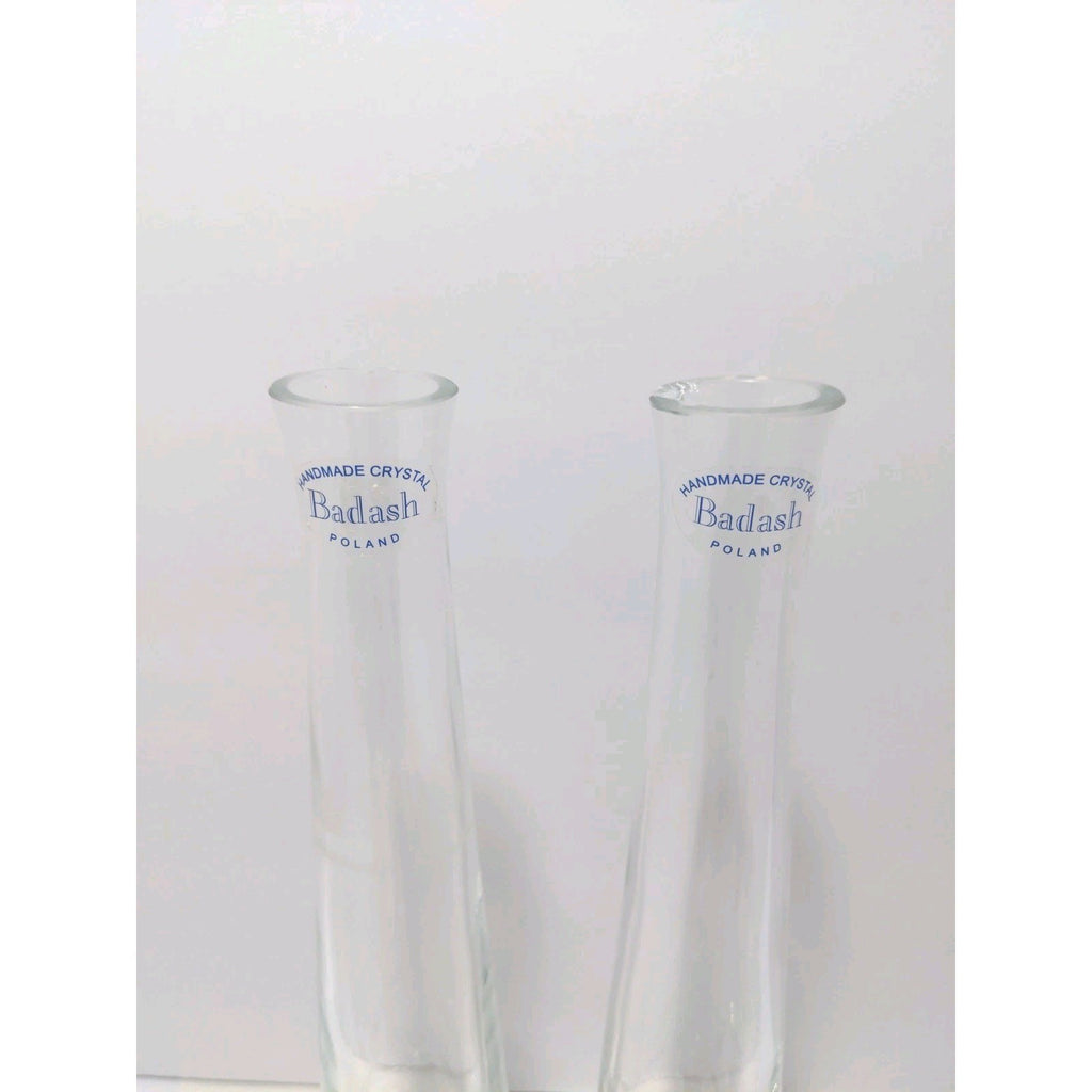 Vintage Badash Crystal Decanter Set of 2 14 3/8″ Handmade Poland