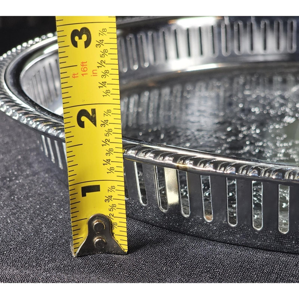 Vintage Irvinware Silver Plated Serving Tray 13" Engraved USA