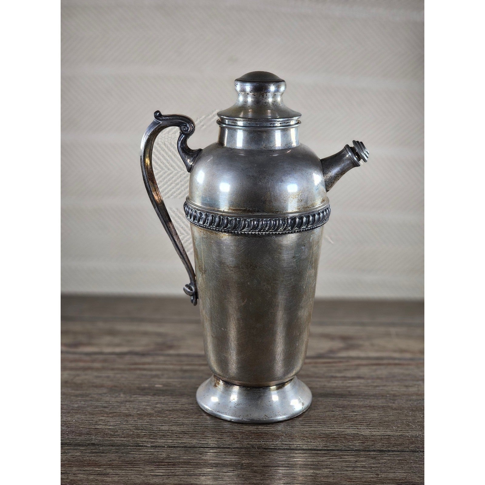 Vintage Silverplate Coffee Pot 12" Tall Ornate Handle Spout