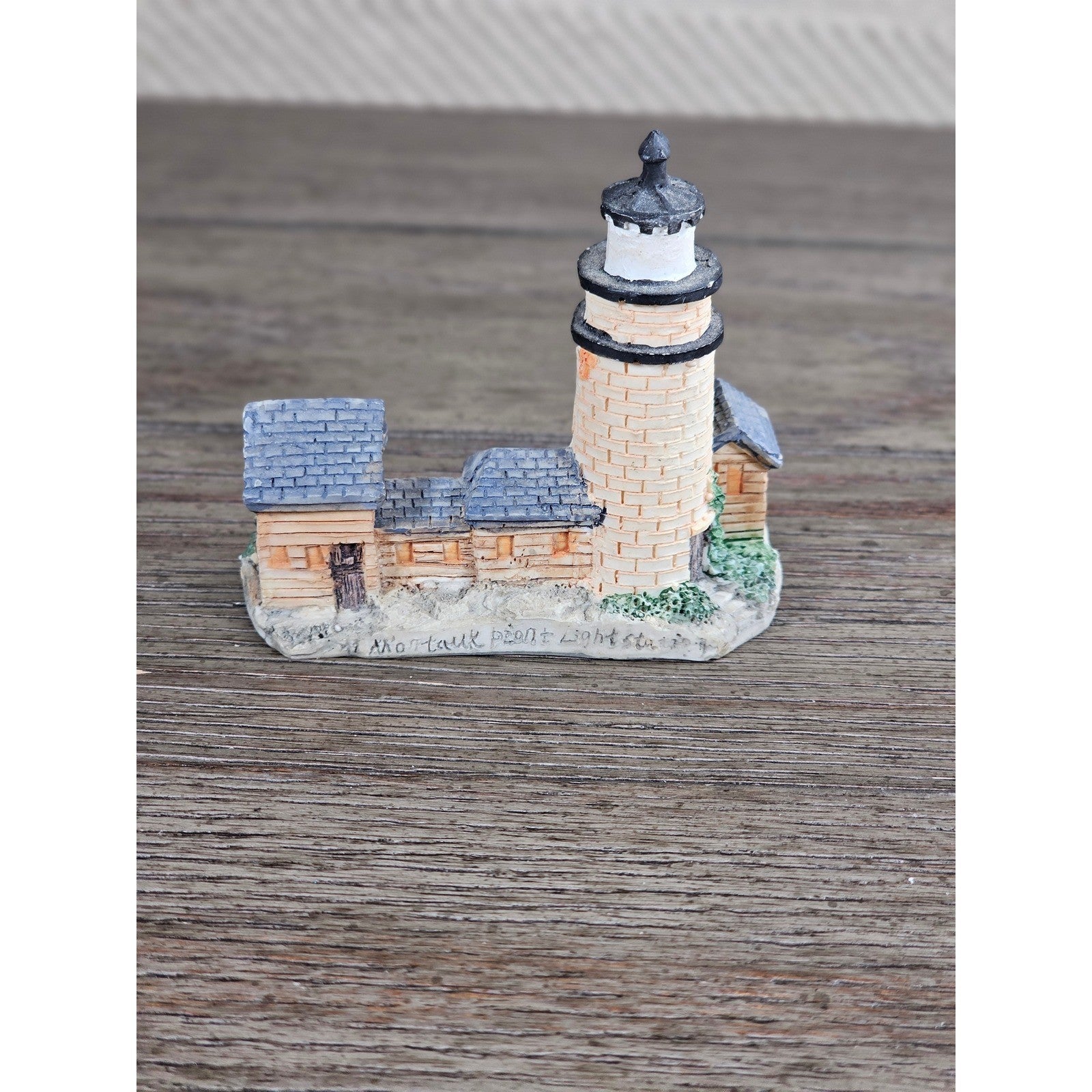 Montauk Point Lighthouse Resin Figurine Mini Coastal Nautical Decor