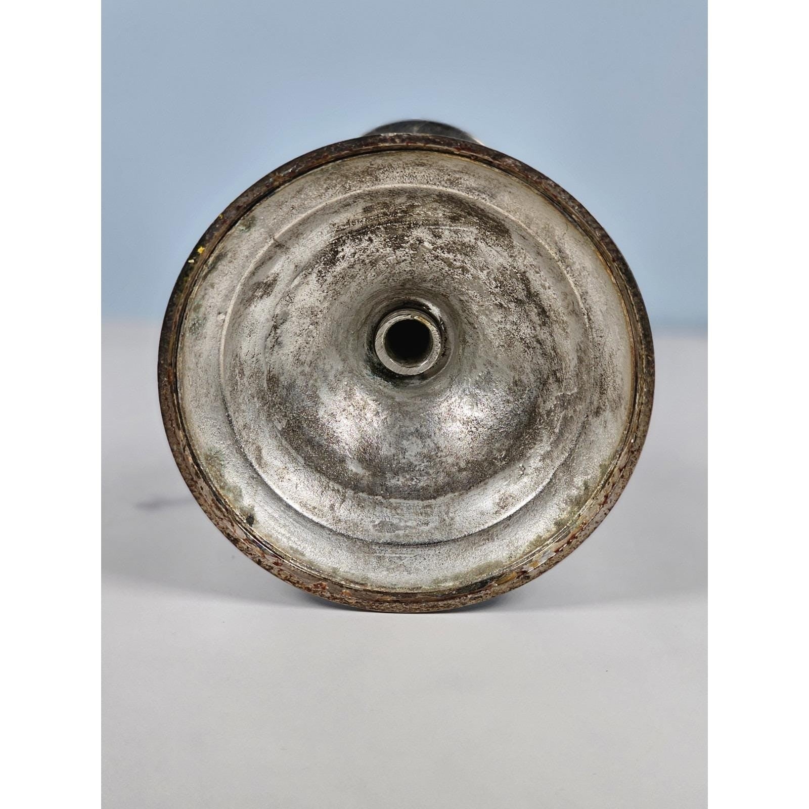 Vintage Silver Plated Holder with Line Detail Base – 7 1/4"