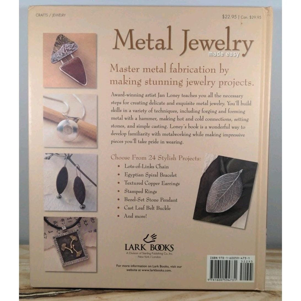 Signed Metal Jewelry Made Easy Book Jan Loney
