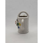 Miniature Vintage Porcelain Watering Can Figurine Roses Gold Trim Japan 2″