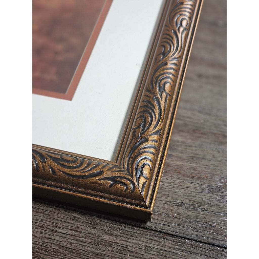 Tuscan Summer Framed Floral Wall Art 18x22 Vintage Italian Style Print