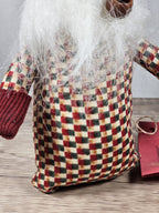 8 " Winter Gnome Shelf Sitter | Farmhouse Christmas Decor | Bendable Stocking