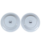 CorningWare French White Ribbed Plates Set of 2 8.25 Inch Salad Plates