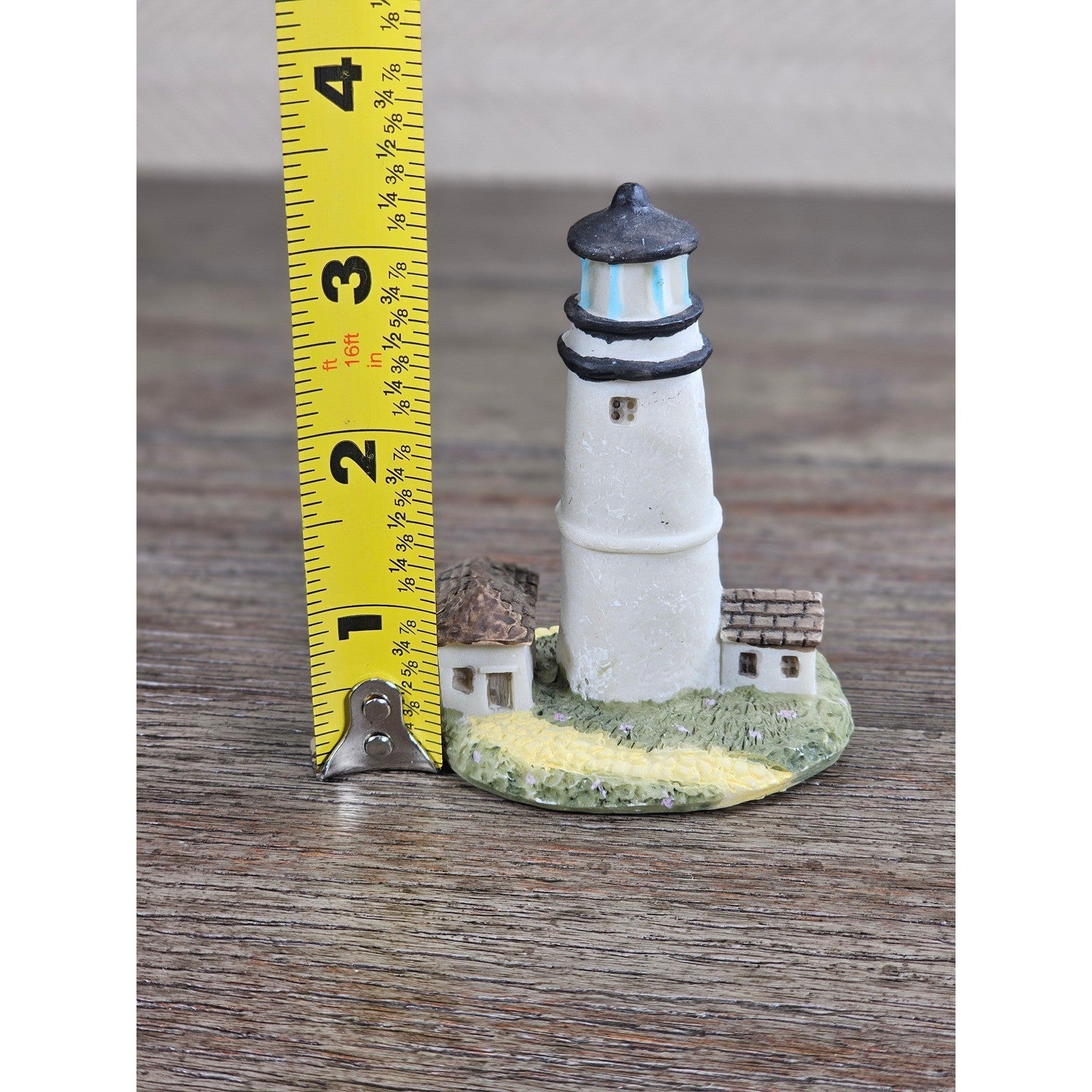 Vintage Mini Lighthouse Figurine Coastal Nautical Decor Small Seaside Accent