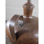 Vintage Hammered Copper Table Lamp 25" Rustic Mid Century Base