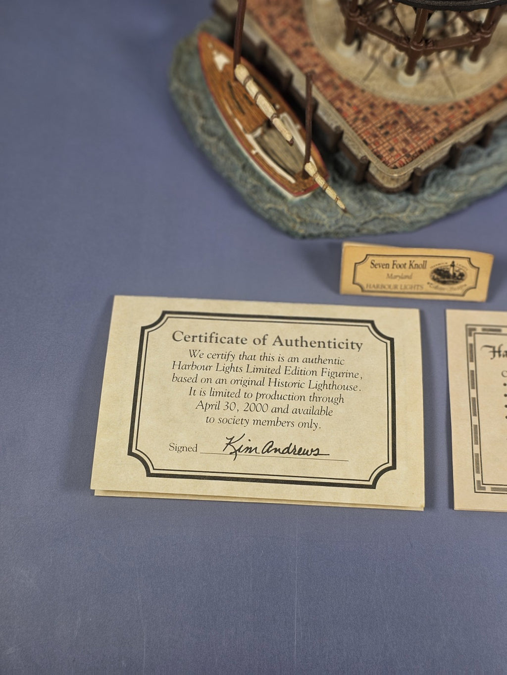 Harbour Lights #521 Seven Foot Knoll Maryland 1999 Lighthouse Nautical Decor