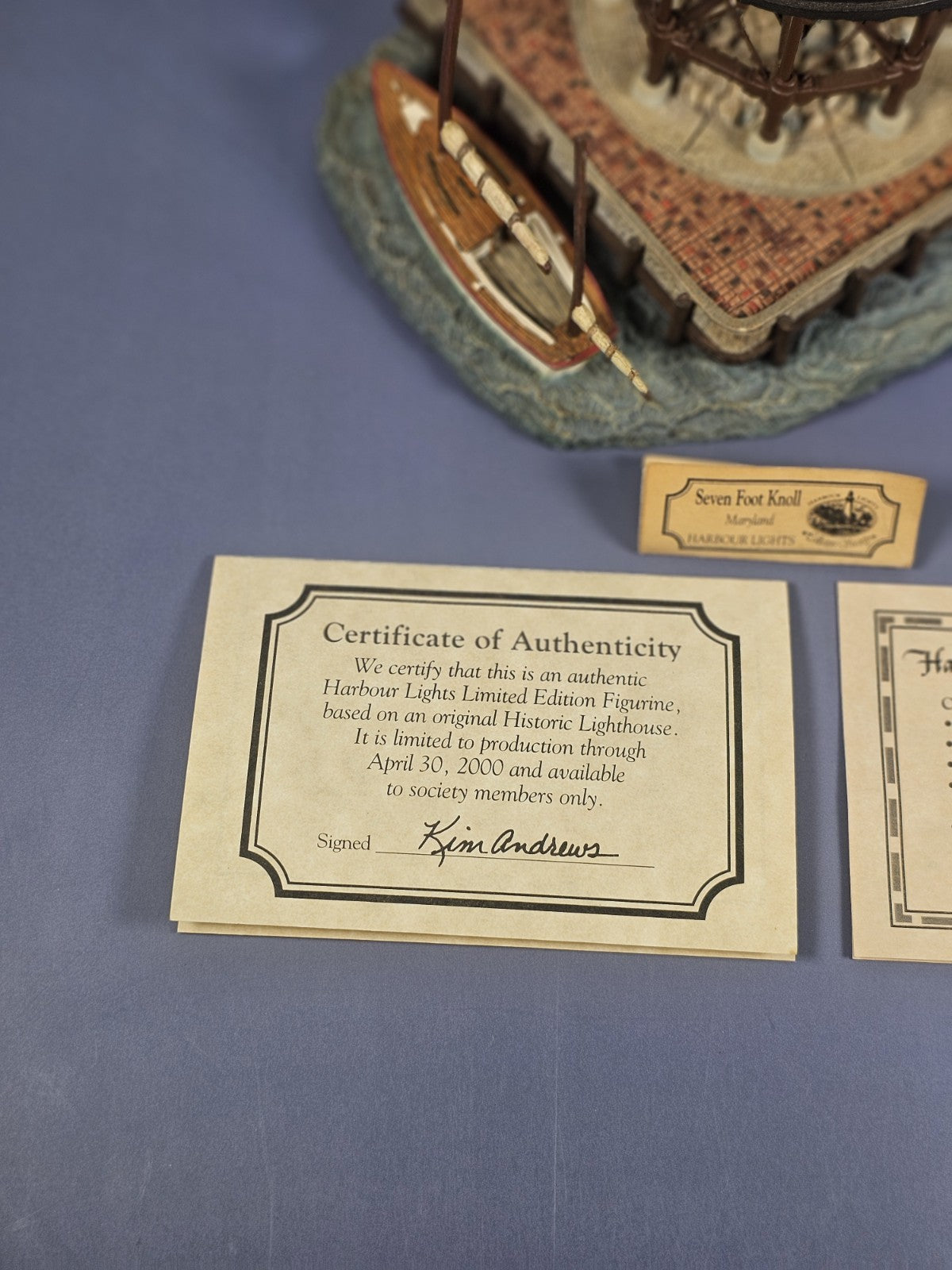 Harbour Lights #521 Seven Foot Knoll Maryland 1999 Lighthouse Nautical Decor