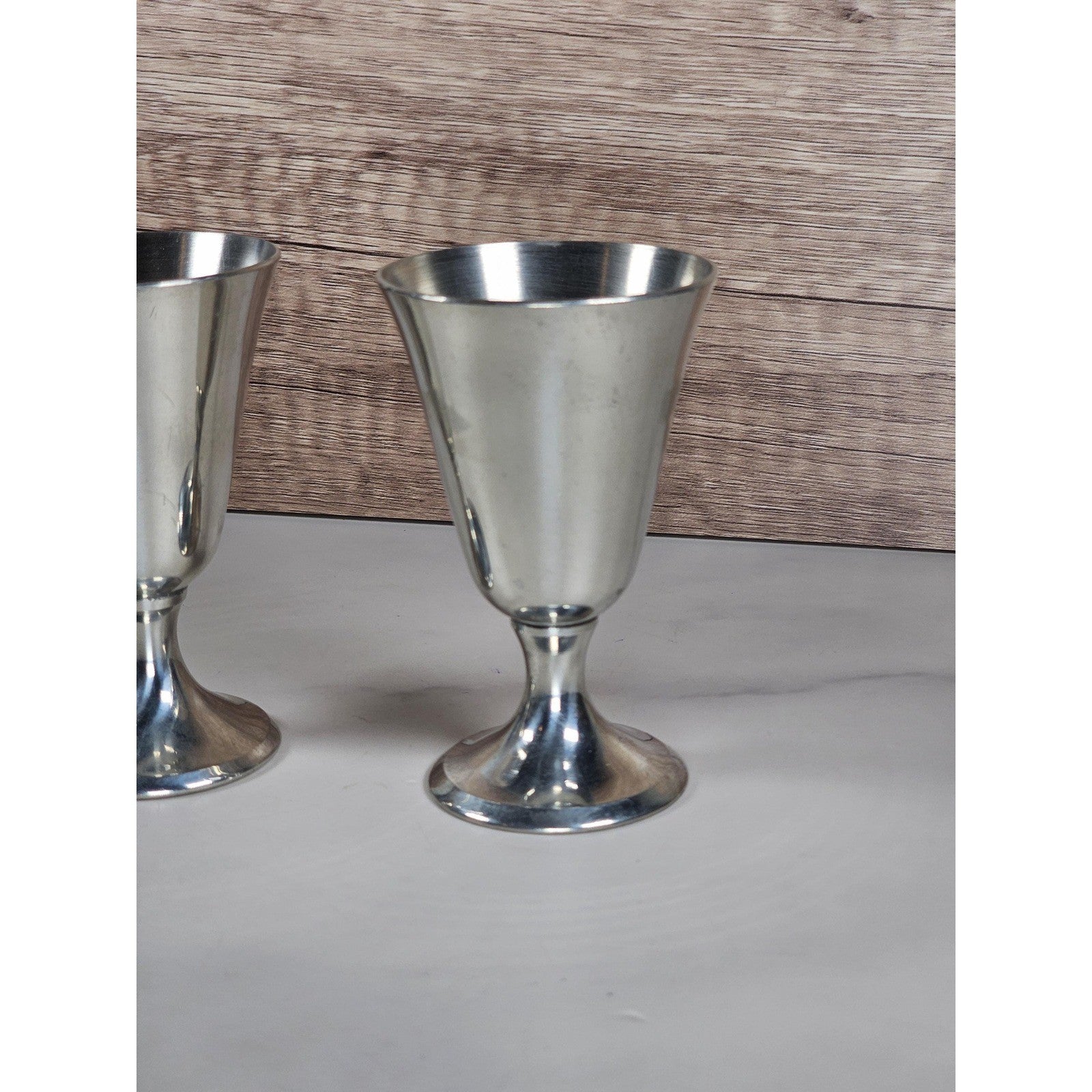 Kirk Stieff Pewter P105 Goblets Set of 2 Vintage Pewter Cups