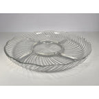Crystal Clear Studios Ashford Glass Platter 11.25 Inch
