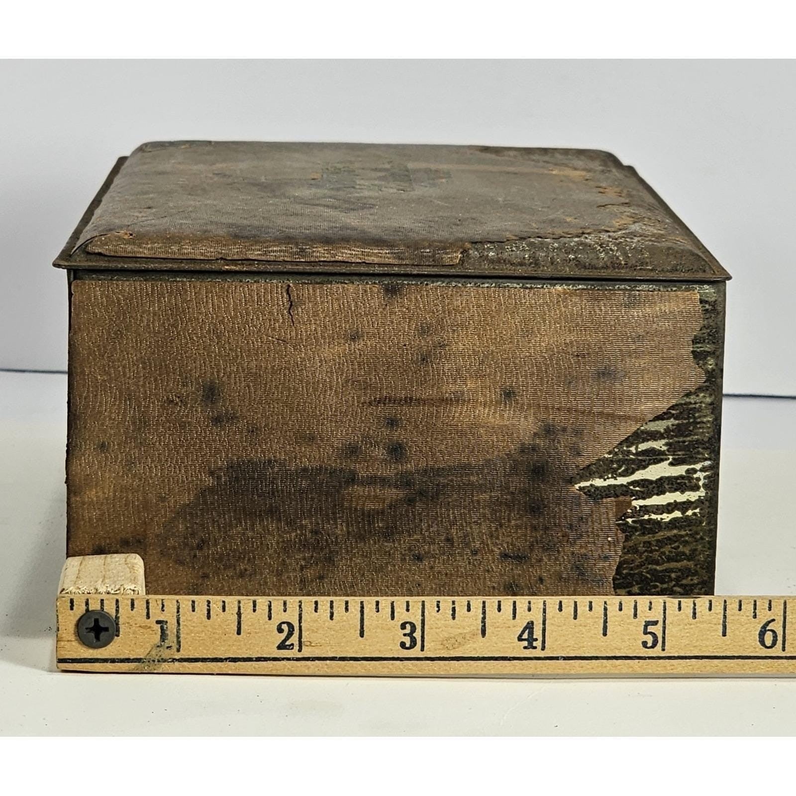 Schraffts Chocolate Tin Trinket Chest Vintage Advertising Box