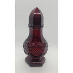 Avon Cape Cod Ruby Red Glass Shaker Bottle Vintage