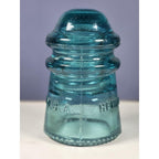 Vintage Hemingray No 9 Glass Insulator Blue May 2 1893