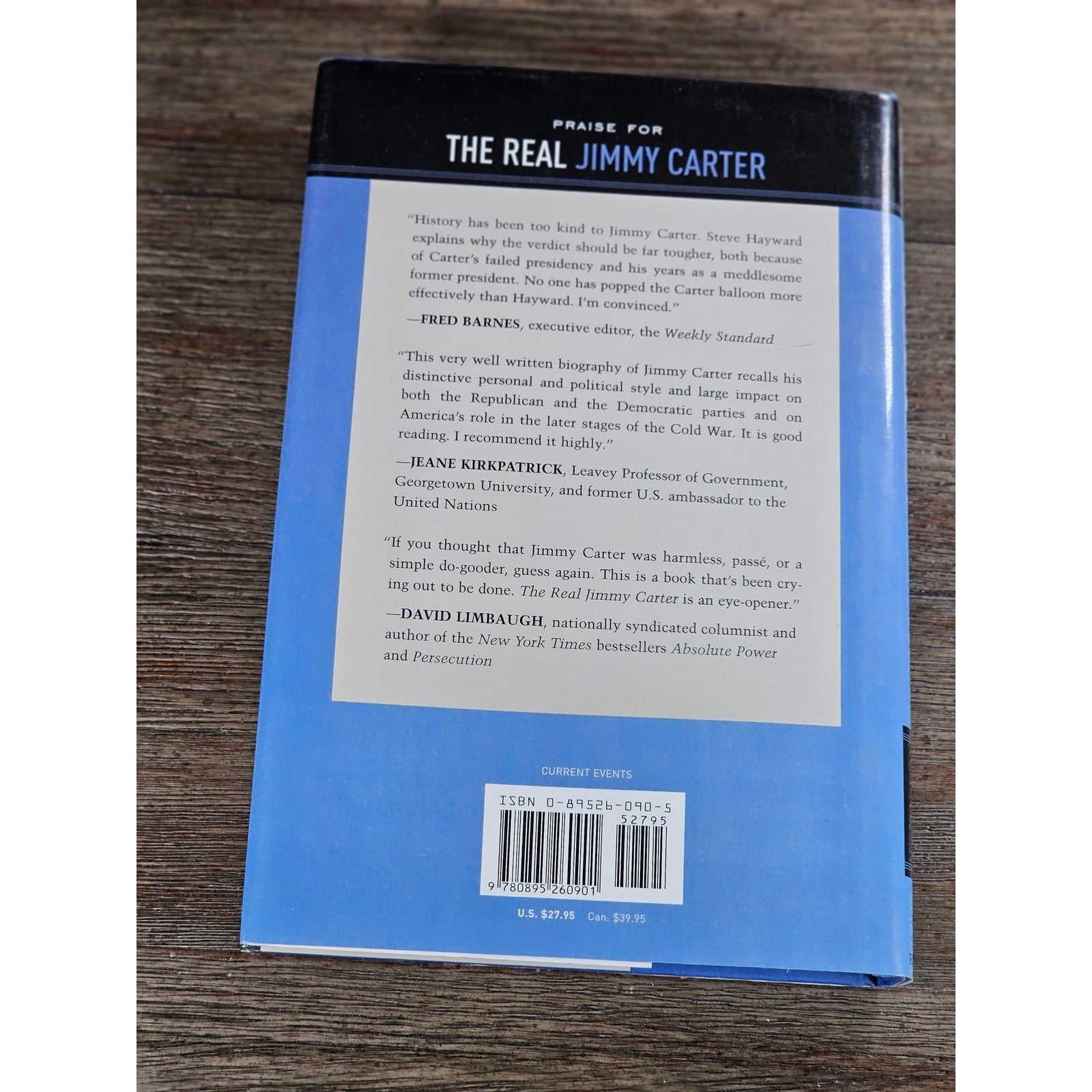 The Real Jimmy Carter Steven F Hayward 2004 Hardcover Regnery Book