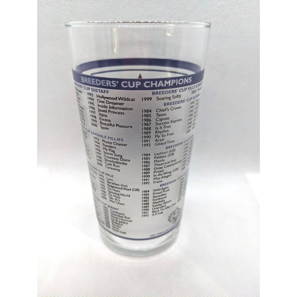 Breeders Cup Glass 2001 Belmont Park Libbey Racing