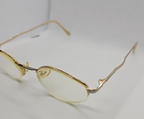 Essence Essentials 2008 Gold/Silver Woman Eyeglasses Half-Rim 48 21 140mm w/case