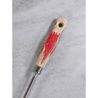 Vintage BBQ Carving Fork Wood Handle Red Paint Rustic 13 Inch