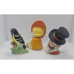 Vintage Salt and Pepper Shakers Lot of 3 Rustic Kitchen Shakers