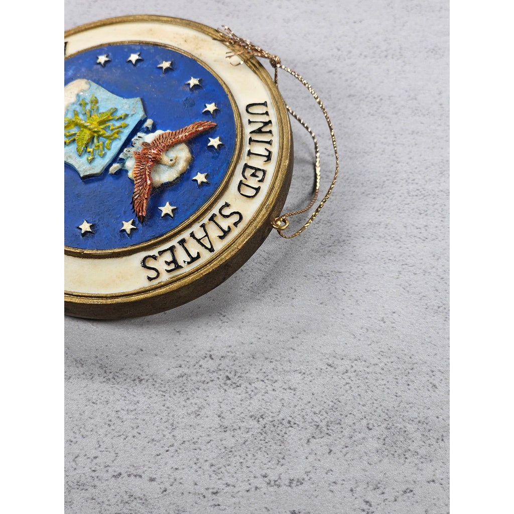 Vintage United States Air Force Ornament 1947 Seal Gold Tone