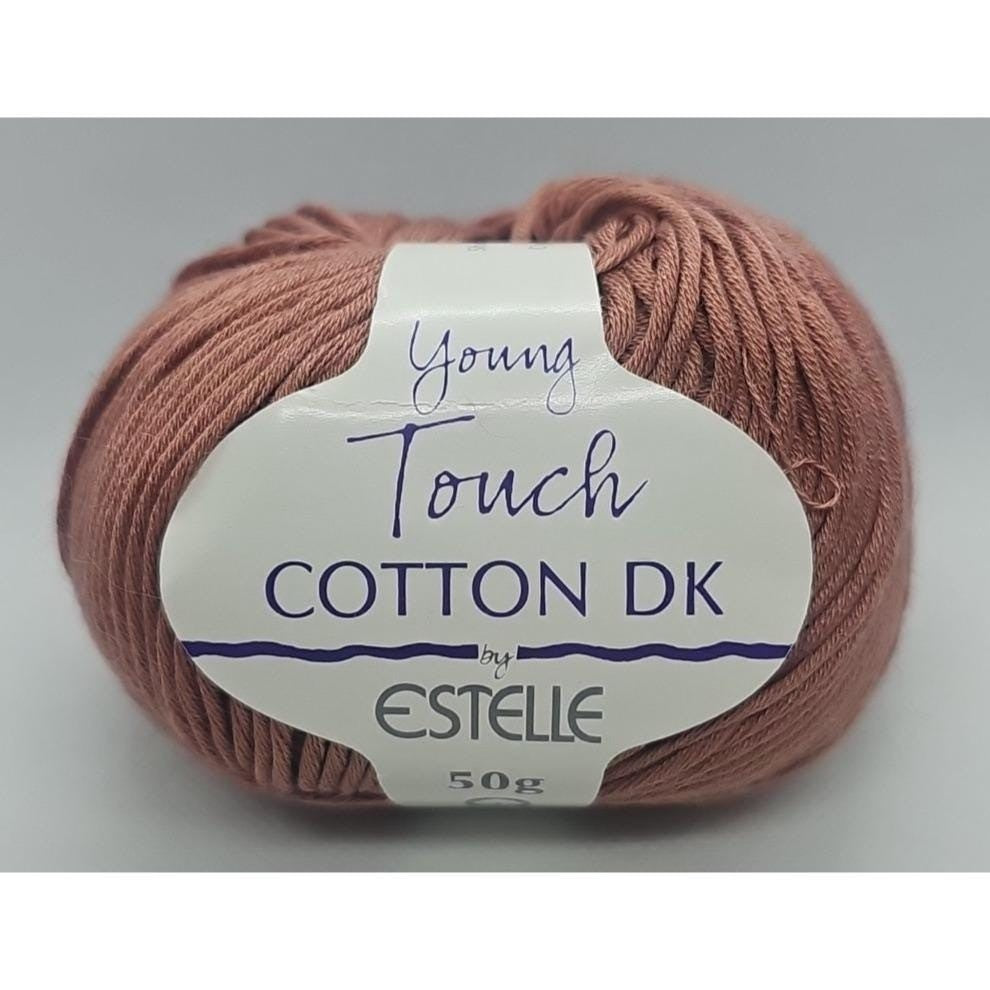 Mercerized Cotton Yarn Dusty Rose 50g Knitting Crochet