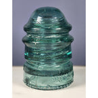 Vintage Hemingray No 12 Glass Insulator Aqua Blue 1893 Patent