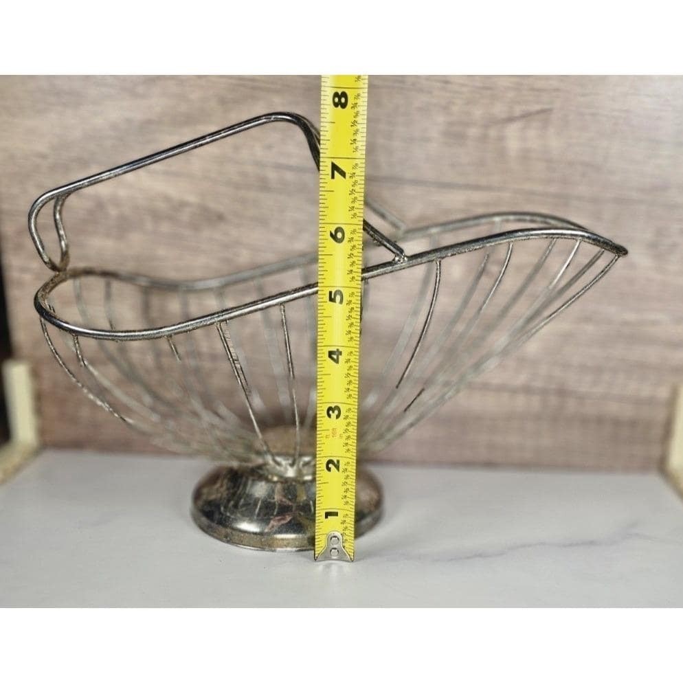 Vintage Silverplate Wire Wine Bottle Holder | Elegant Bar Decor