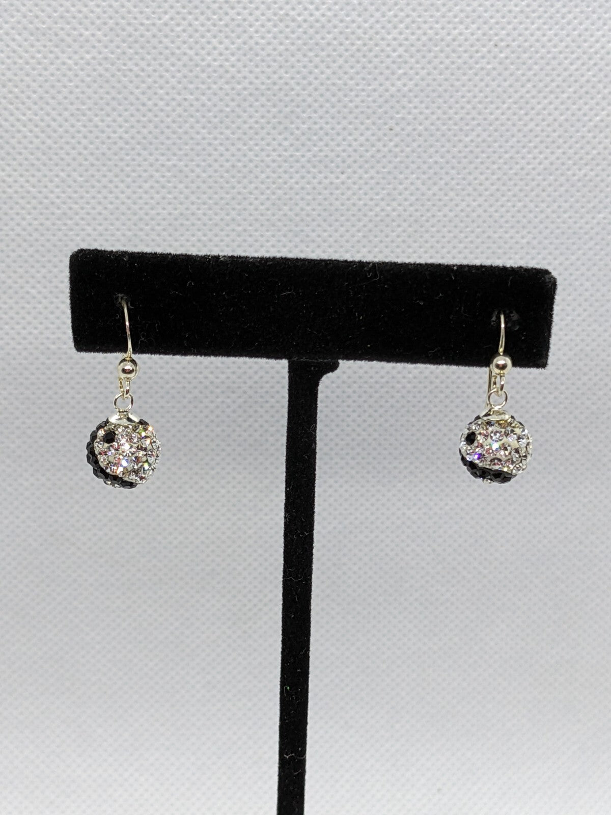 925 Sterling Silver Yin Yang Dangle/Drop Earrings