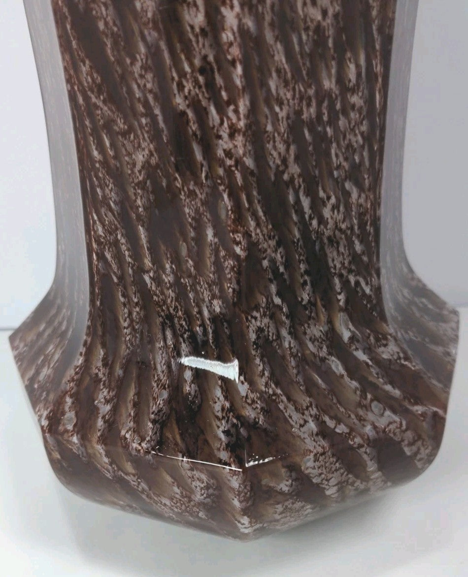 Vintage Red Speckled Glass Vase