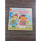 Vintage 1975 Richard Scarry Great Steamboat Mystery Pictureback Book